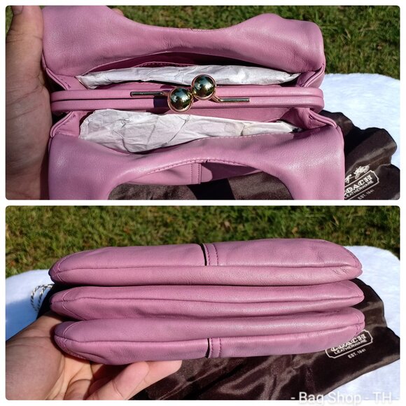 Rare Coach Kiss lock Mini Hobo bag - Pink - Picture 7 of 16